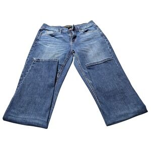 Banana Republic Girlfriend Jeans Womens 26/2 Medium Wash Blue Mid Rise Denim